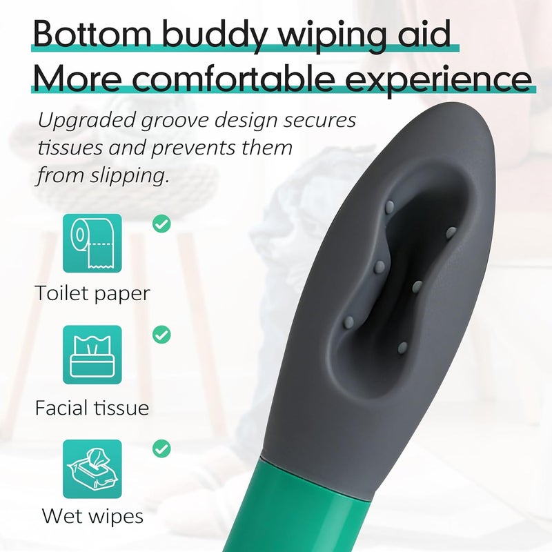 YIFOCUS Butt Wiper Tool, 15.7" Long Reach Bottom Buddy Wiping Aid, Toilet Aid for Disabled, Overweight, Limited Mobility, and Those Recovering from Back Surgery, Enables Independence and Dignity - Image 5